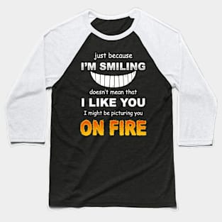 On Fire Baseball T-Shirt